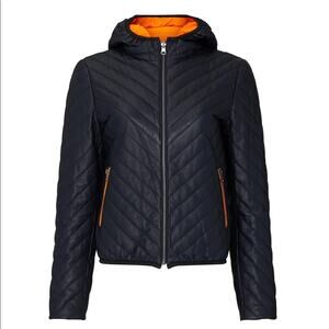 Sipos New York Hooded Leather Chelsea Bomber XS